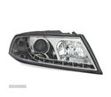 FARÓIS FRONTAIS LUZ DIURNA LED PARA SKODA OCTAVIA II 04-08. FUNDO CROMADO - 2