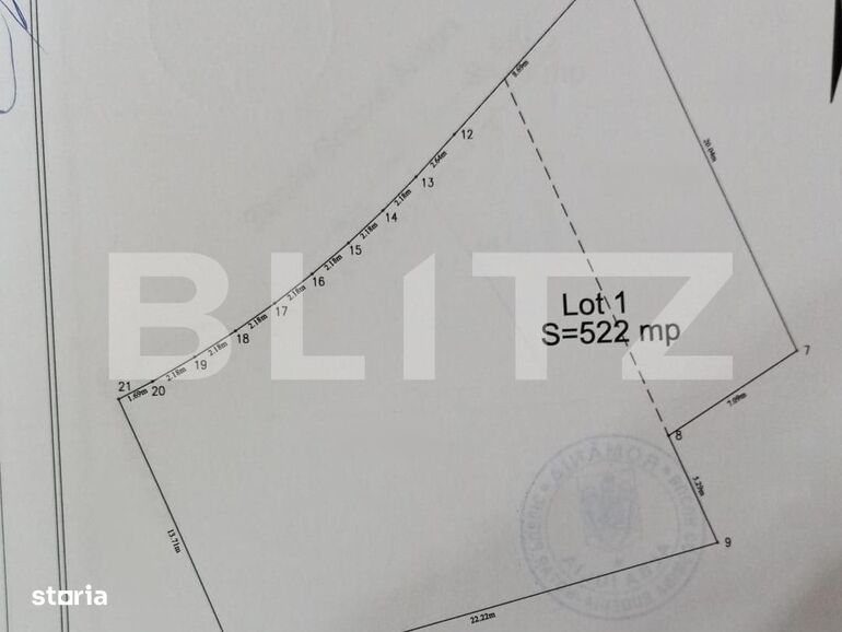 Teren intravilan, 522 mp, zona Ampoi - Arex