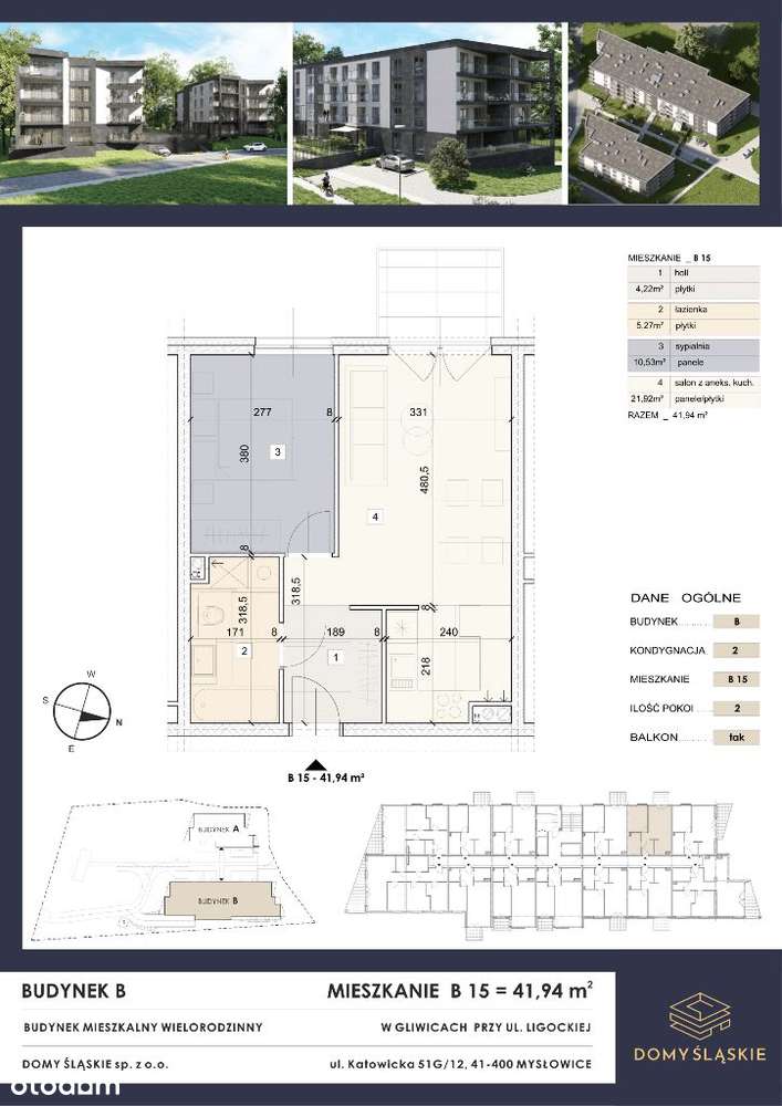 B15 - 2 pokoje + balkon - Pełny obrazek: 3/8