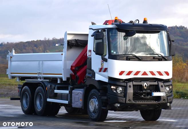 Renault C 380 * WYWROTKA 5,20 m * HMF 1820-K2 + PILOT / 6x4 * STAN BDB! - 5