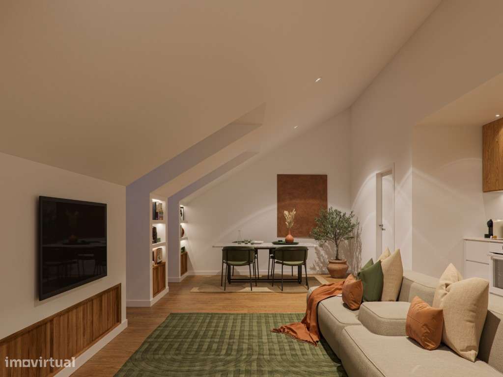 Apartamento com vista num condomínio com Jardim e piscina Arroios-15