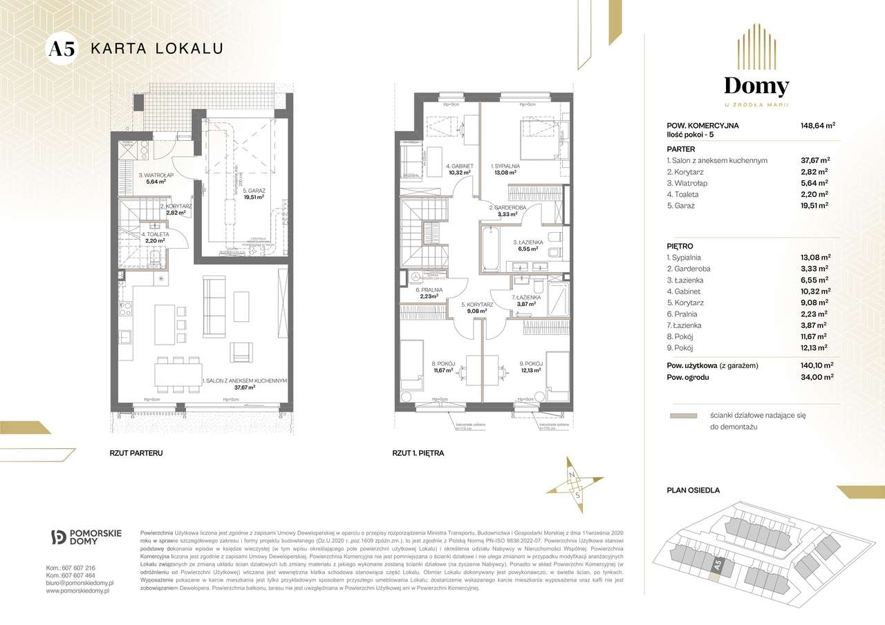 Domy u Źródła Marii | dom 5-pok. | A5 - Pełny obrazek: 2/9