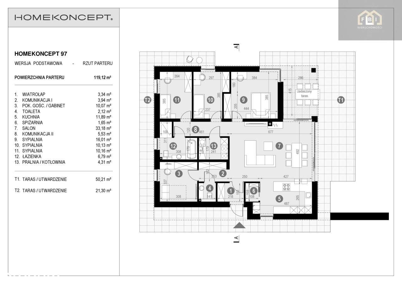 Dom Parterowy 120 m2, Działka 9 Arów!-5