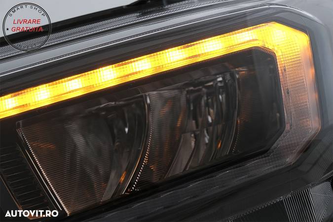 Faruri LED Light Bar Ford Ranger (2015-2020) LHD Negru cu Semnal Dinamic- livrare gratuita - 11