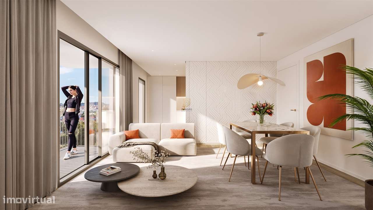 Apartamento T3 de luxo, com varanda em Ermesinde, para venda - Grande imagem: 2/21