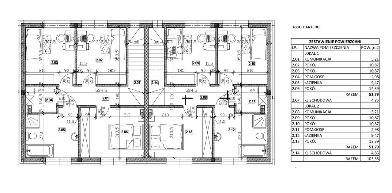 dom bliźniak Krosno/Mosina ok.115 m2 /kanalizacja, gaz-3