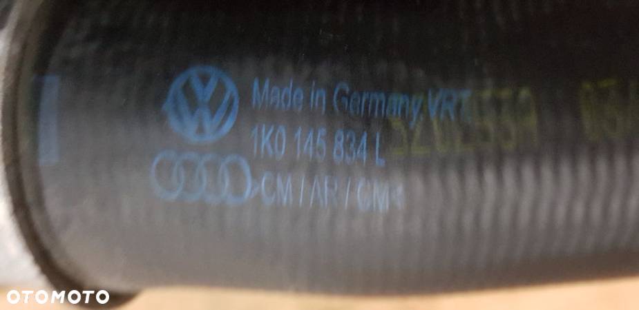 VOLKSWAGEN GOLF V PASSAT B6 1.9 TDI PRZEWÓD RURA INTERCOOLERA 1K0145834L - 2