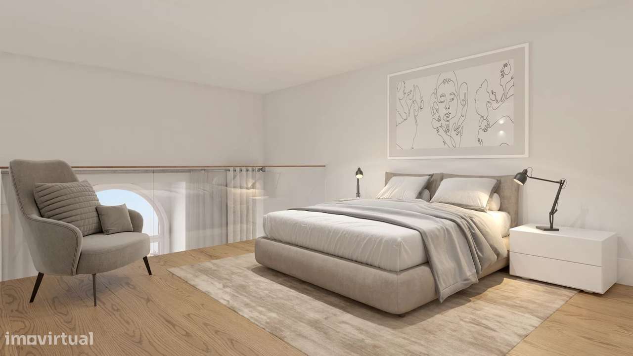 Loft com mezzanine - Fervença Palace - Vila Nova de Gaia-11