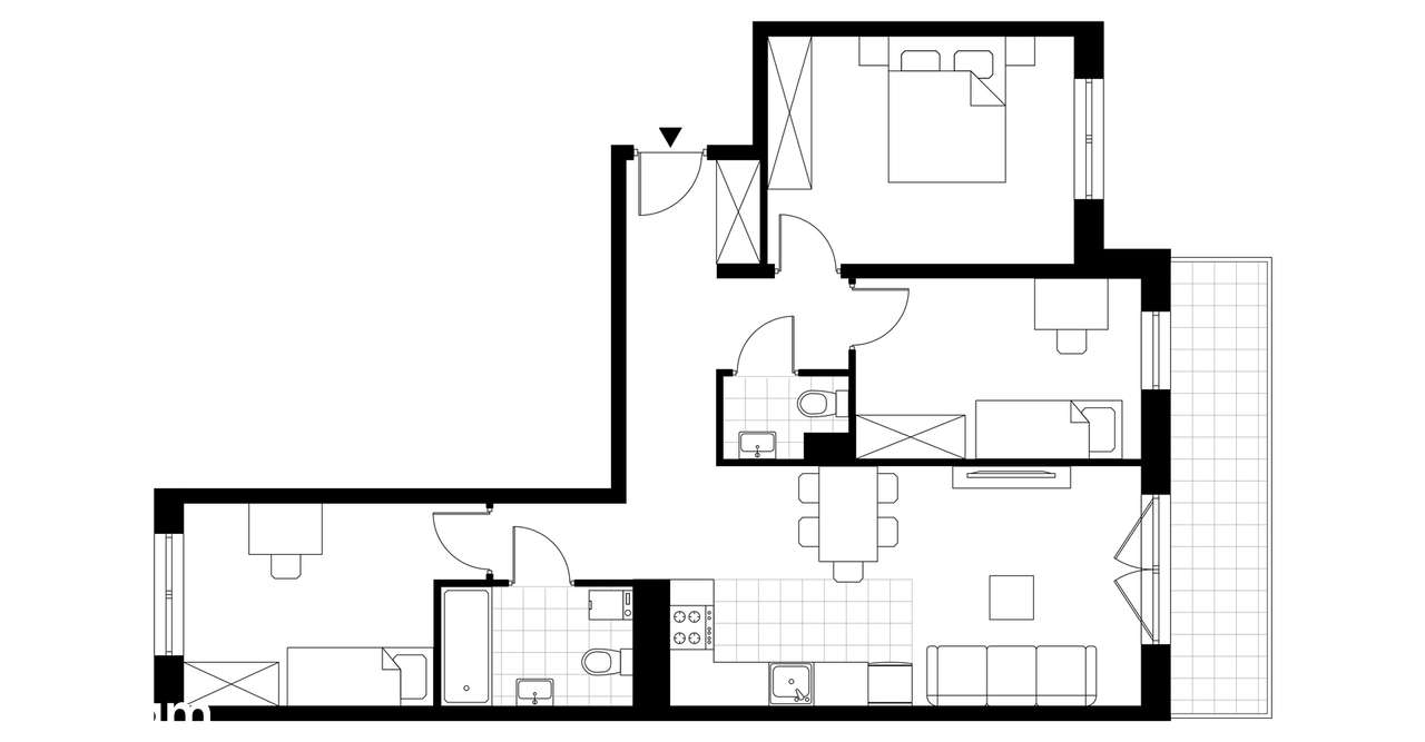 4-pokojowe mieszkanie 70m2 + balkon - Pełny obrazek: 3/6