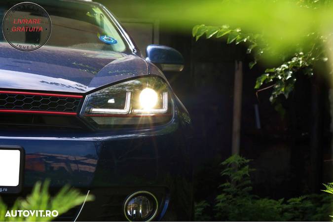 Faruri Osram LED VW Golf 6 VI (2008-2012) GTI Rosu LEDriving Semnal Dinamic- livrare gratuita - 9