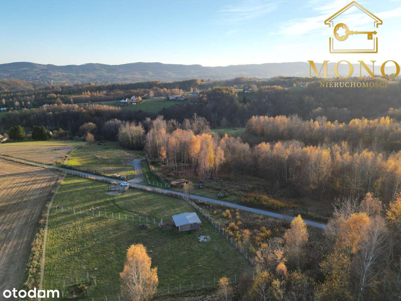 Duża, widokowa działka z lasem na terenie Pogórza Ciężkowickiego-9