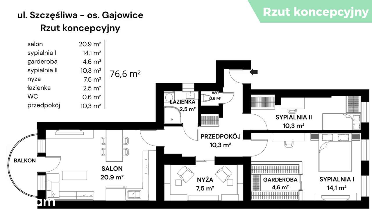 2 Niezależne pokoje | Kamienica | Balkon-17
