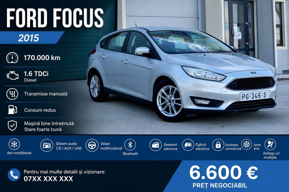 Ford Focus MK3 [2010 - 2018] 1.6 TDCi DPF Trend 2015