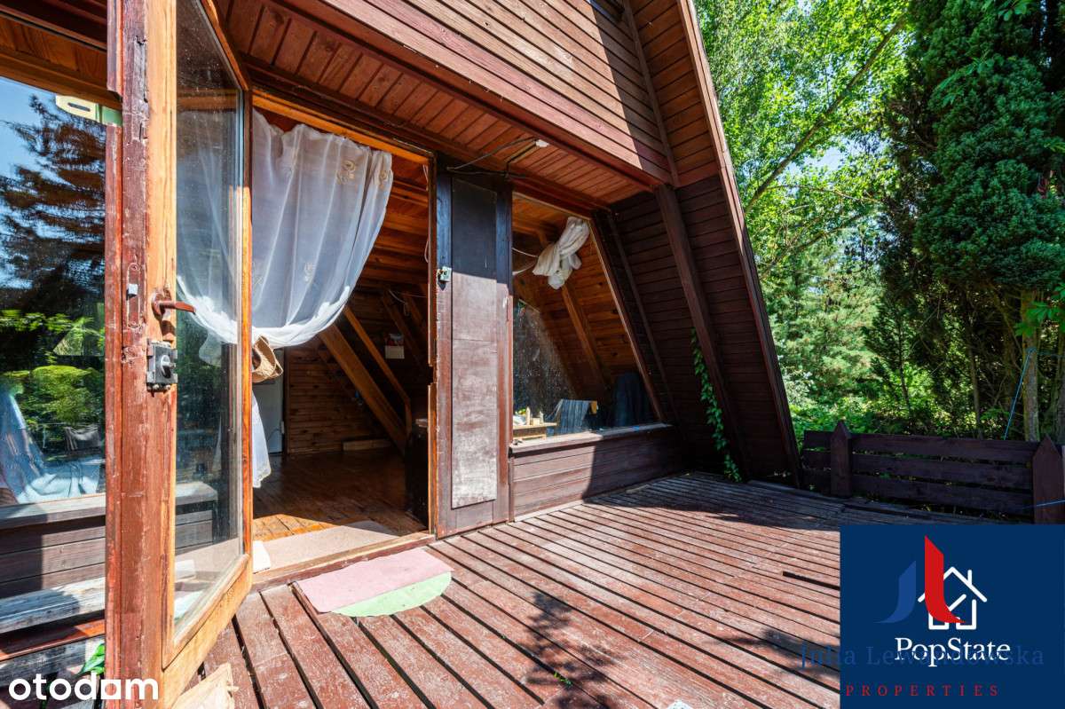 Działka budowlana z domkiem letniskowym-4
