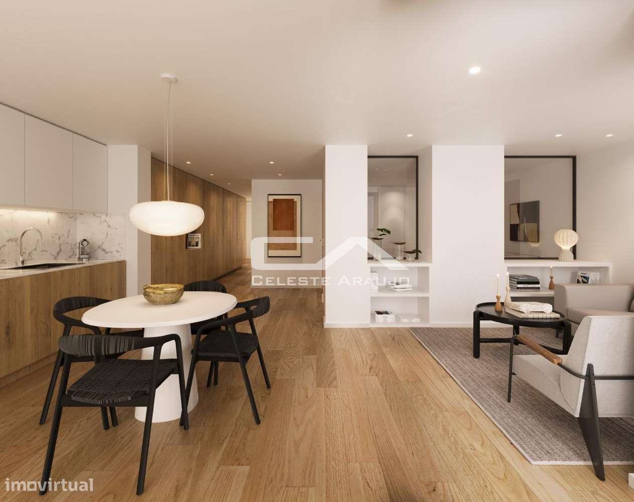Apartamento T0+1 Novo com terraço em São João da Madeira-8