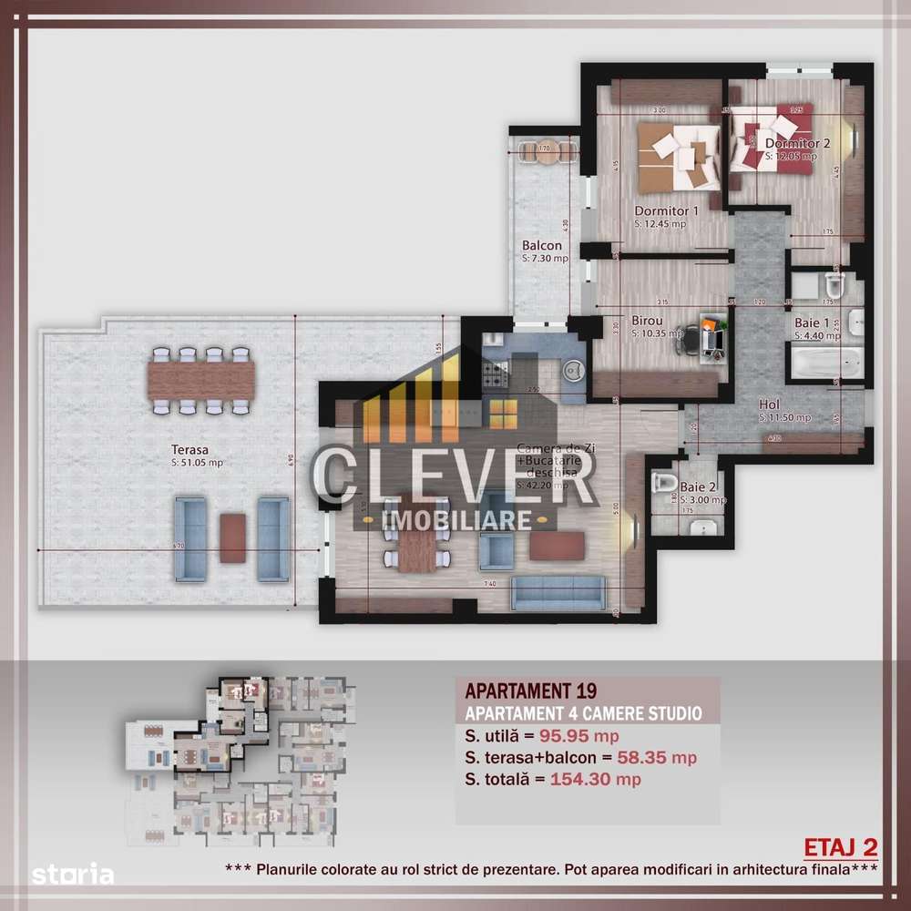 Apartament 4 Camere cu Terasa 51mp, Pallady, Metrou Nicolae Teclu