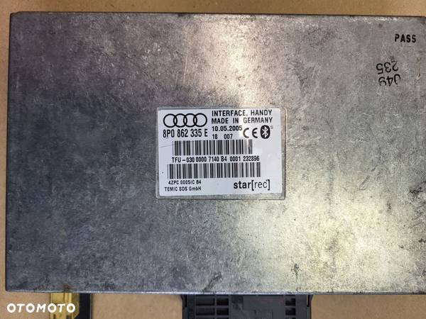 MODUŁ STEROWNIK BLUETOOTH AUDI A3 8P 8P0862335E OE EUROPA - 2