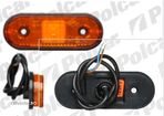Lampa gabarit auto BestAutoVest 12/24V ovala orange cu leduri , 120x67mm , 1 buc. - 2