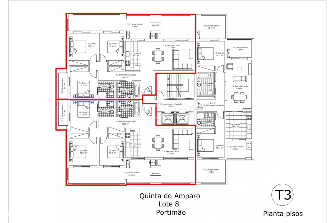 Apartamento T3 Novo na Quinta do Amparo, Portimão