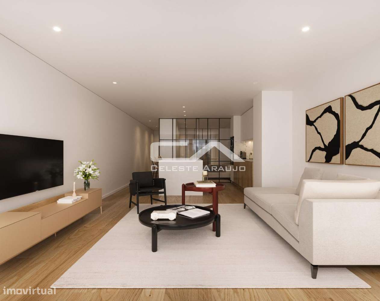 Apartamento T0+1 Novo com terraço em São João da Madeira-9