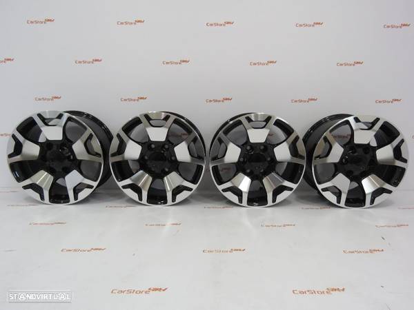 Jantes Look Toyota Hilux 17 x 7.5 et 25 6x139.7 Pretas + Polido - 1