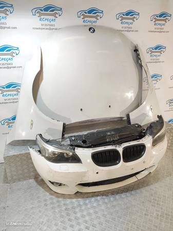 FRENTE COMPLETA BMW SERIE 5 E60 SEDAN PACK M E61 TOURING PACK M CAPOT PARACHOQUES SENSORES GUARDA-LAMAS OTICAS RADIADOR VENTILADOR FRENTE FIBRA REFORÇO - 11