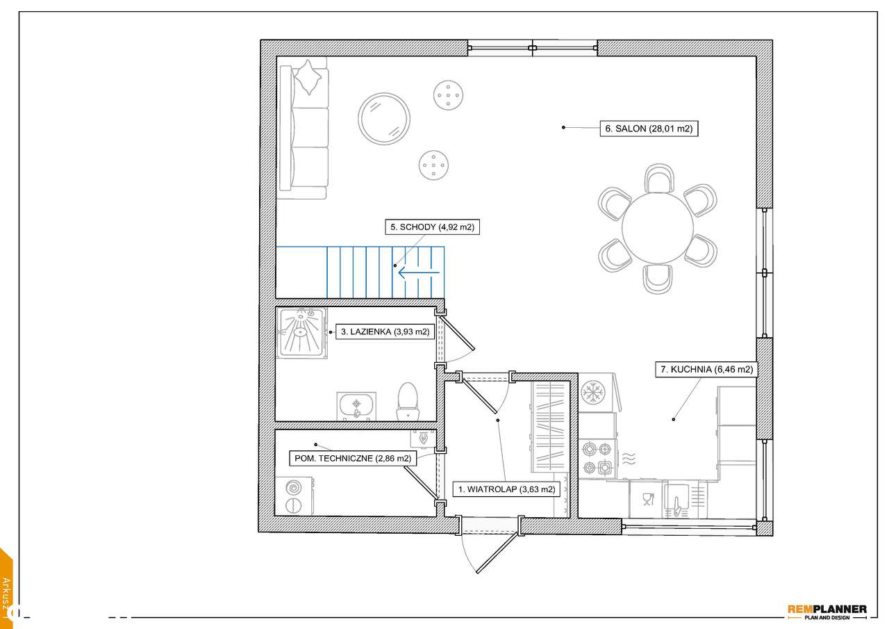 Już gotowy dom!! z widokiem na wzgórza–4 pok. tylko 15 min od Krakowa! - Pełny obrazek: 5/10