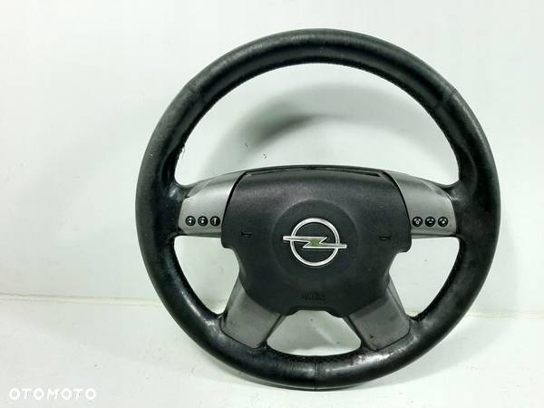 OPEL VECTRA C 04R KIEROWNICA SKORA MULTIFUNKCJA AIRBAG PODUSZKA 13161863 - 1