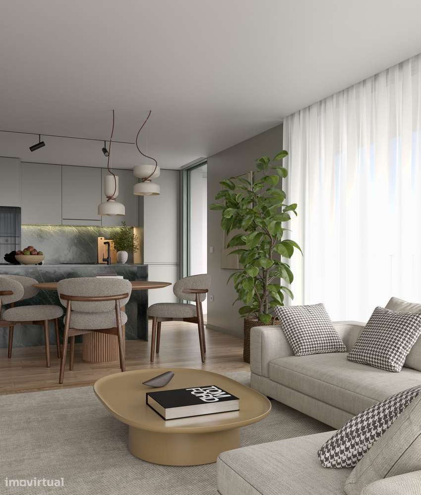 T2 + 1 NOVO C/ Varanda , L. Garagem e Arrumos | Próximo do mar - Grande imagem: 4/12