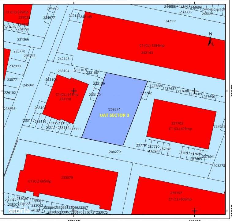 Teren intravilan 580 mp | Sector 3 | Deschidere 17 m | COMISION 0%-8