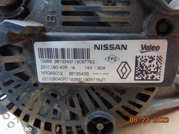 Alternator Dacia 1.0 duster Logan sandero mcv jogger 1.2tce renault clio 5 Captur 2 Nissan juke micra 1.0tce cod 231008040r - 2