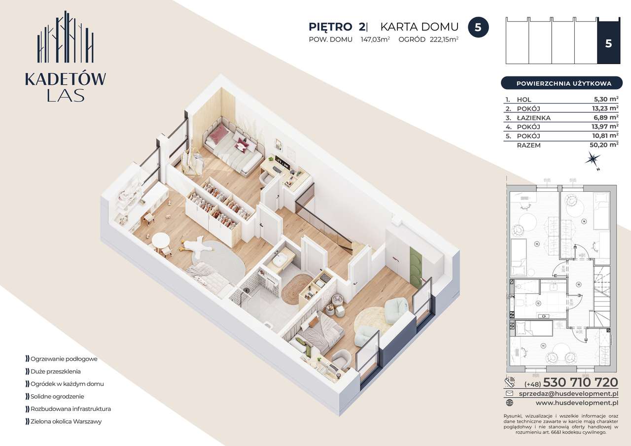 6-pokojowy dom 147m2 + ogródek Bez Prowizji - Pełny obrazek: 4/11