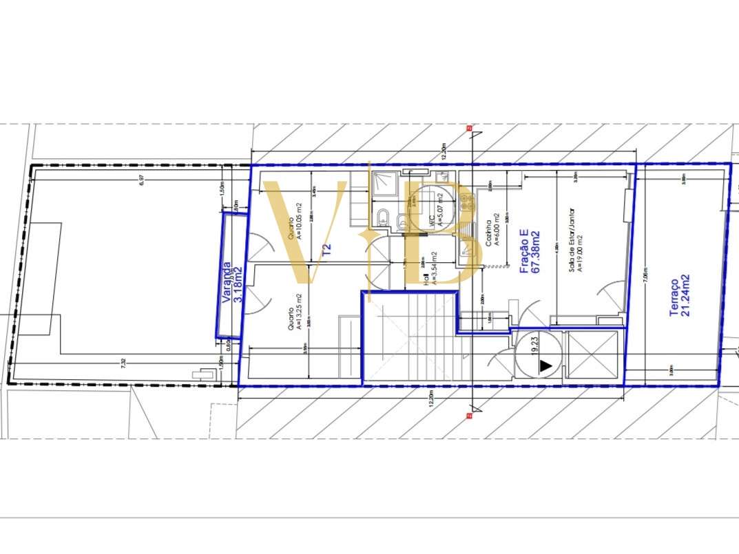 T2 NOVO c/Terraço 1ªLinha Vila do Conde-13