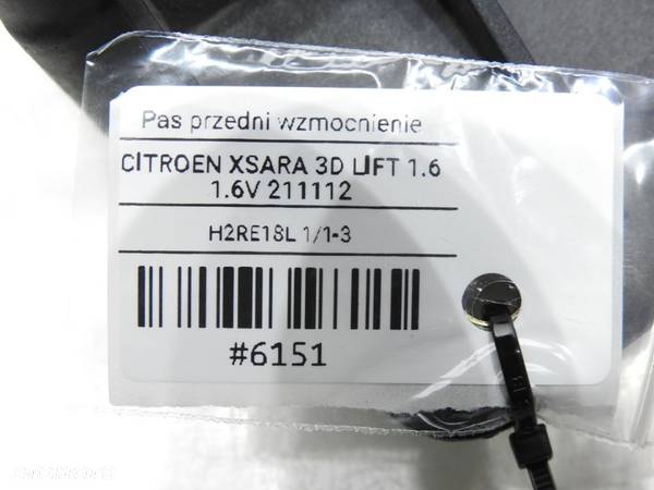 PAS PRZEDNI WZMOCNIENIE CITROEN XSARA LIFT - 8