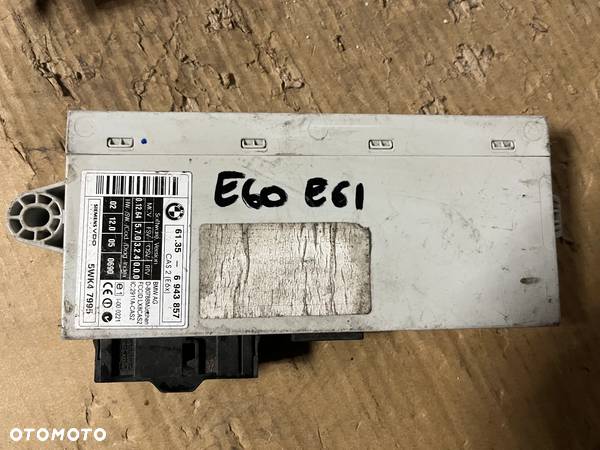 BMW E60 E61 MODUŁ STEROWNIK CAS 6943857 - 1