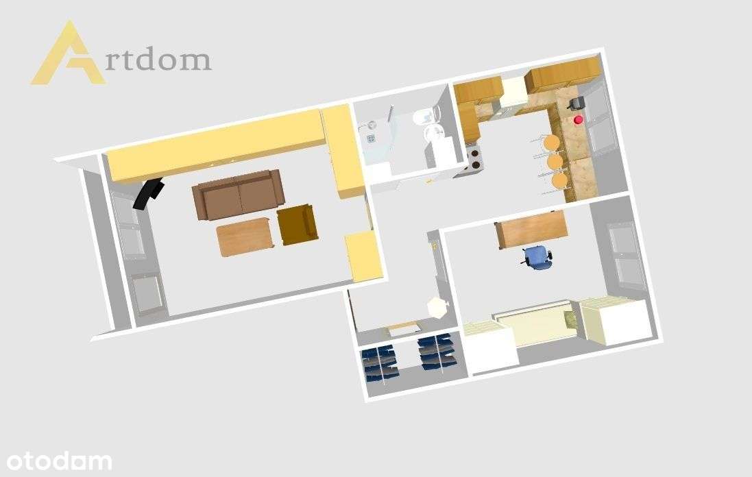 Mieszkanie 2 pok, garderoba, II piętro, niski blok-15