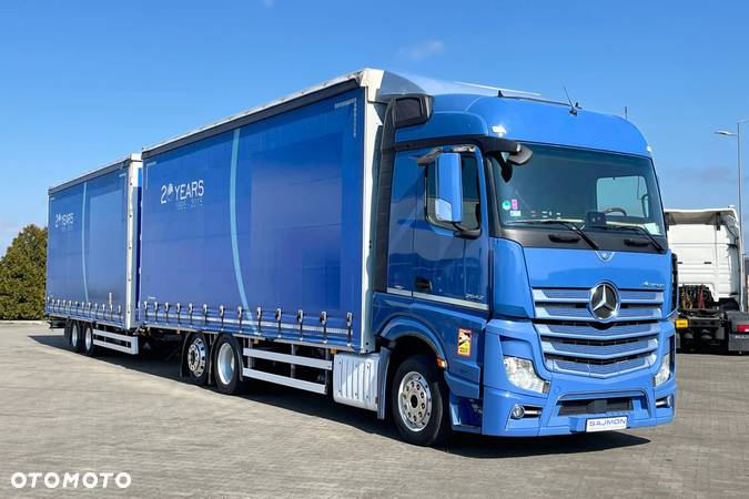 Mercedes-Benz ACTROS 2542 / ZESTAW TANDEM 120 M3 / PRZEJAZDOWY / 7,75 M + 7,75 M / SALON PL - 2