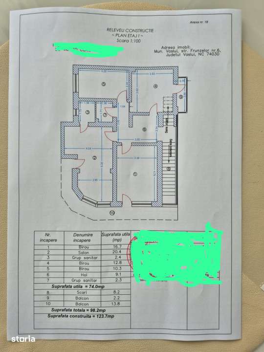 Spatiu birouri, diverse afaceri, in Vaslui, in spatele fostului BCR,Ul - Imagine principală: 4/13
