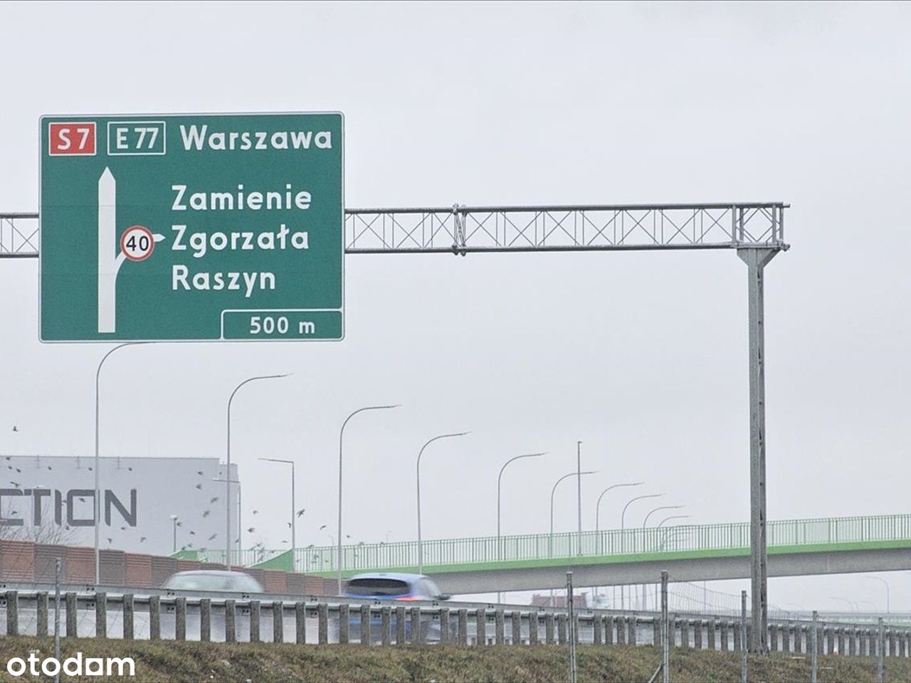 Działka Usługowa przy trasie S7, Węzeł Zamienie.