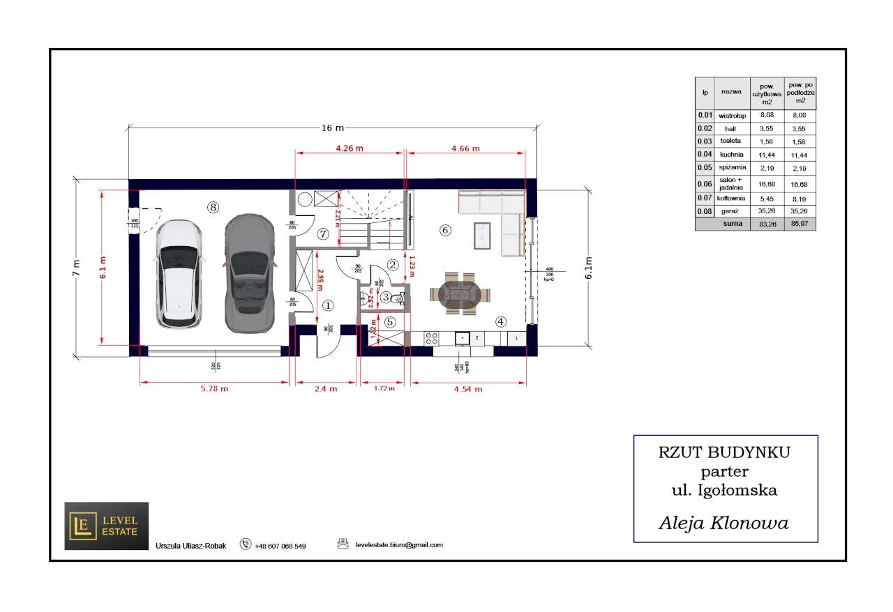 Nowoczesny wygodny duży dom dla rodziny w mieście, szybki dojazd do S7-10