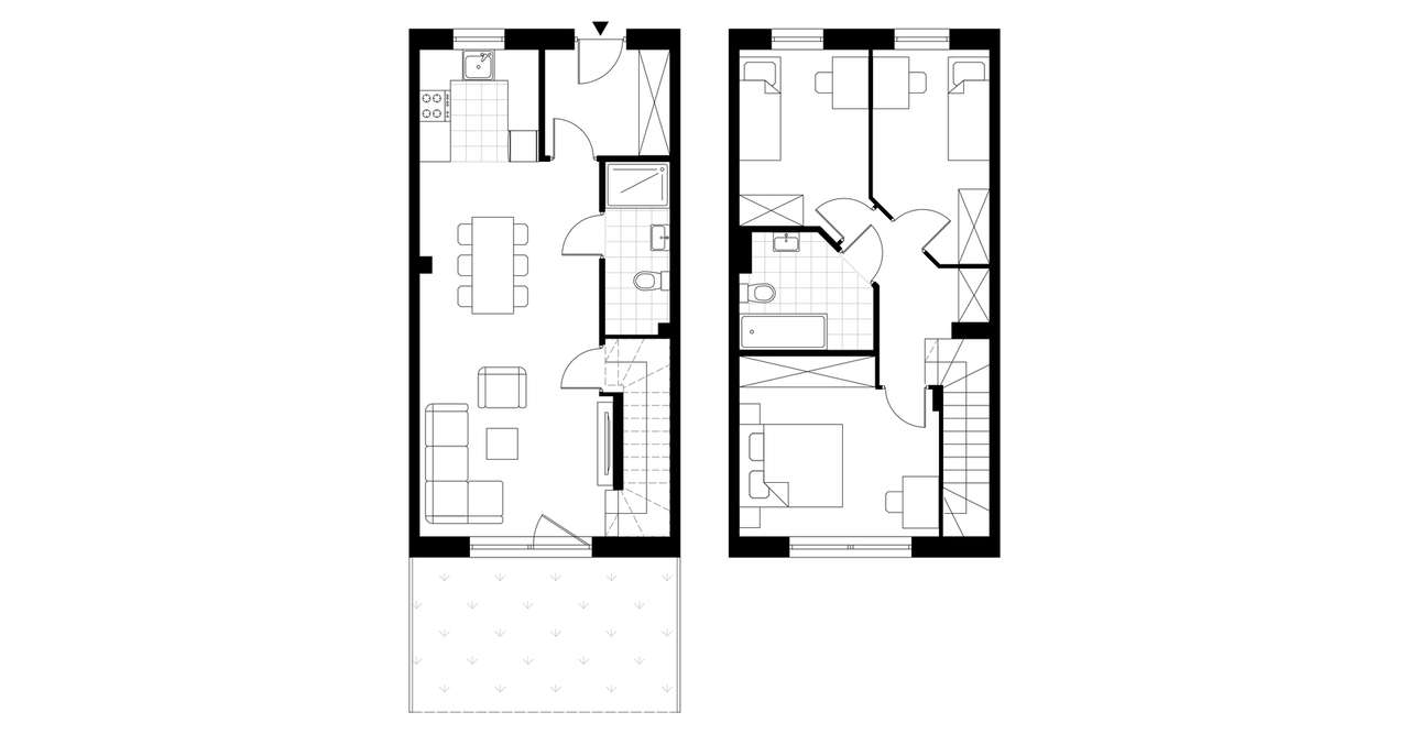 5-pokojowy dom 80m2 + ogródek Bez Prowizji - Pełny obrazek: 4/7