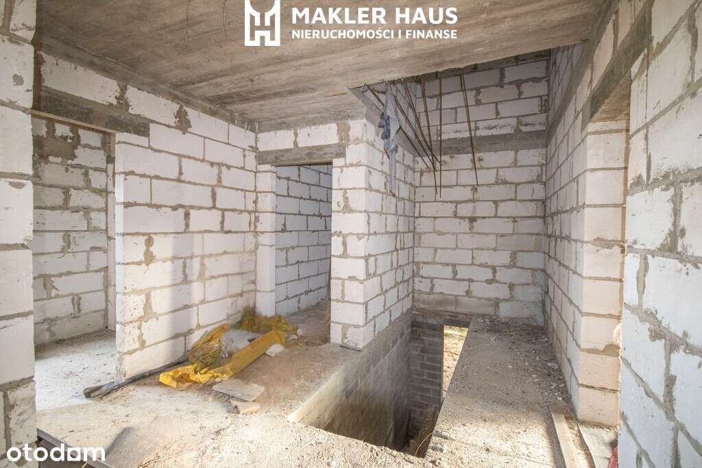 Siedlisko z rozpoczętą budową domu-Przejma Wysoka.-10