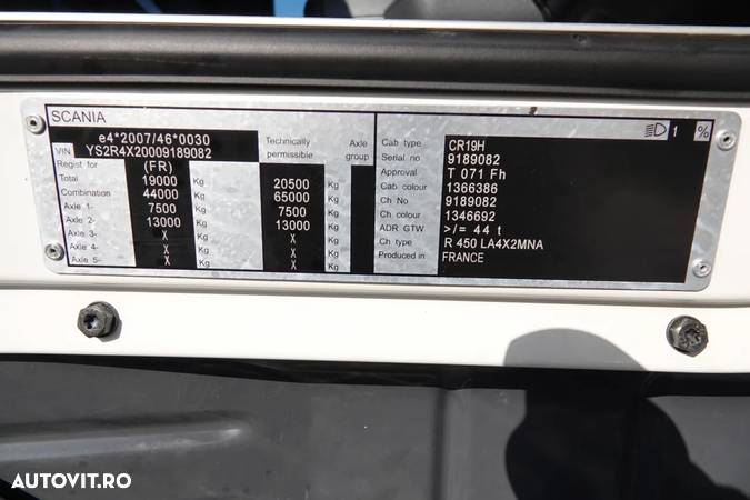 Scania R 450 / RETARDER / I-PARK COOL / EURO 6 / IMPORTAT / - 35