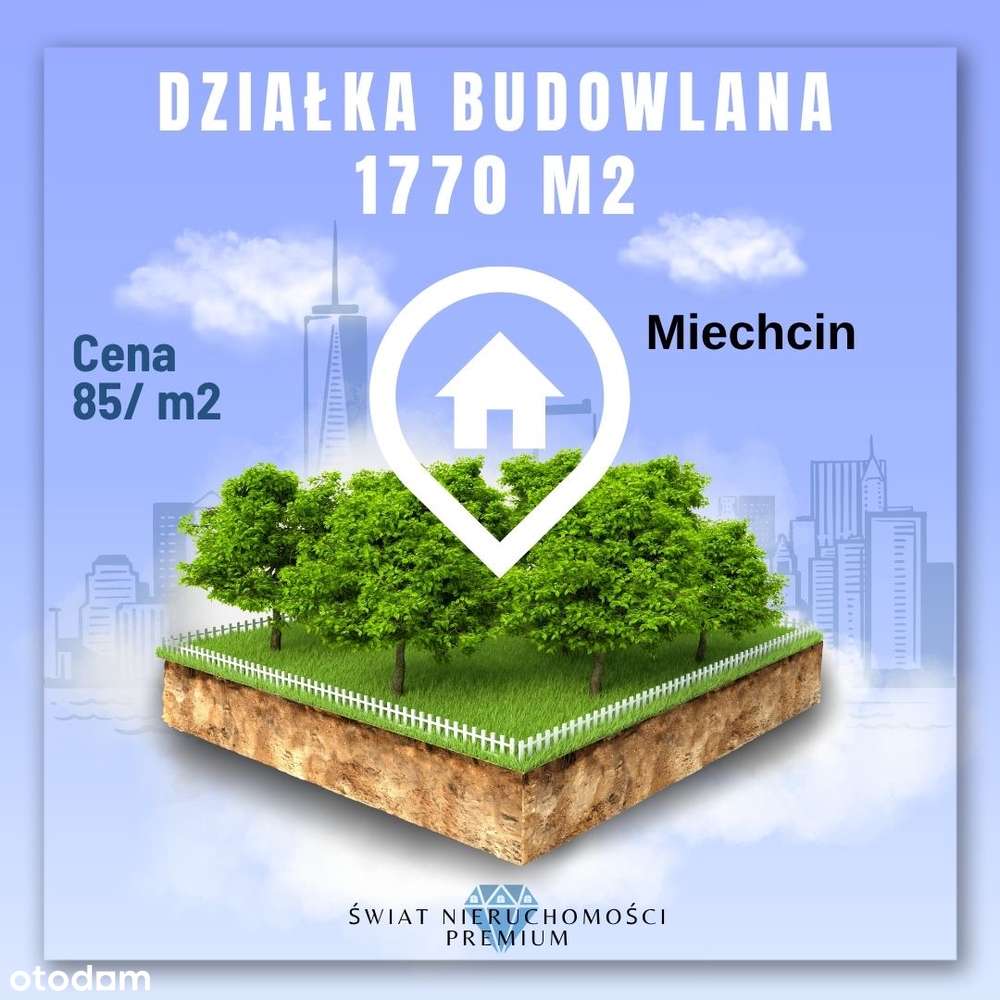 Działka Budowlana- Miechcin- z Bezpośrednim Dostępem do Drogi Gminnej