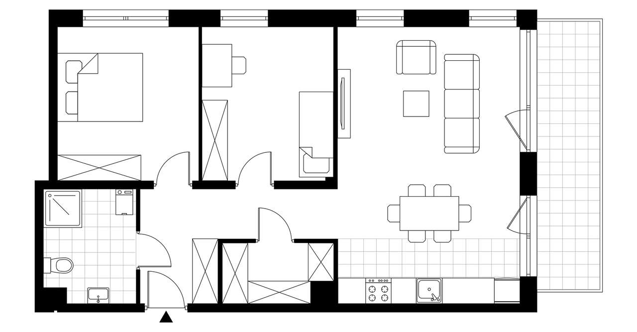 3-pokojowe mieszkanie 70m2 + balkon Bez Prowizji - Pełny obrazek: 3/8