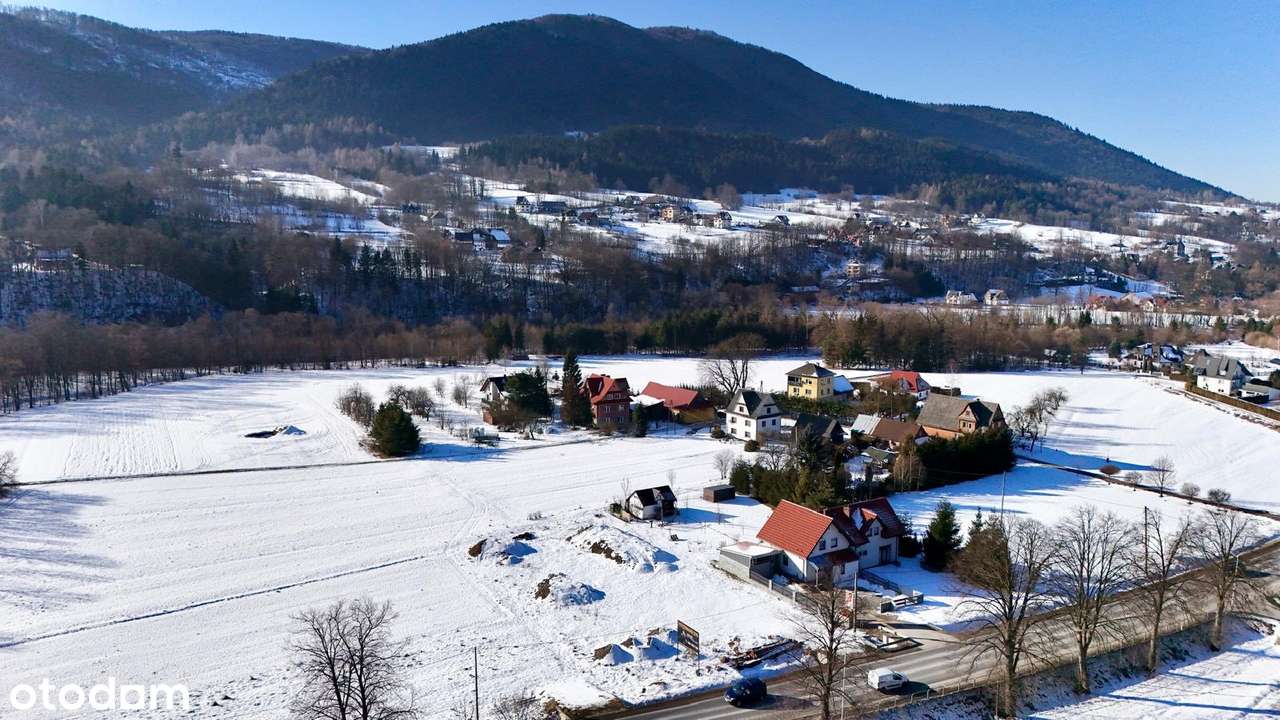 Działka z projektem budynku usługowego- Mszana- Dolna ul. Krakowska-3