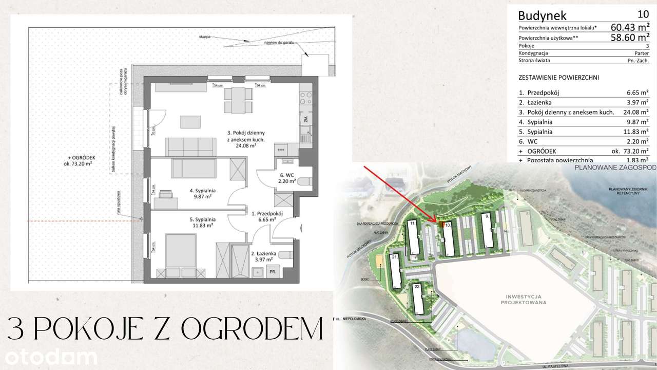 Otulone zielenią z narożnym ogrodem z widokiem| 3pok | Siłownia | PKM-19