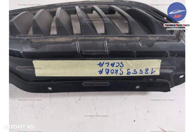 Grila Centrala Radiator Skoda Scala 2019 2020 2021 originala Model cu Distronic - 7