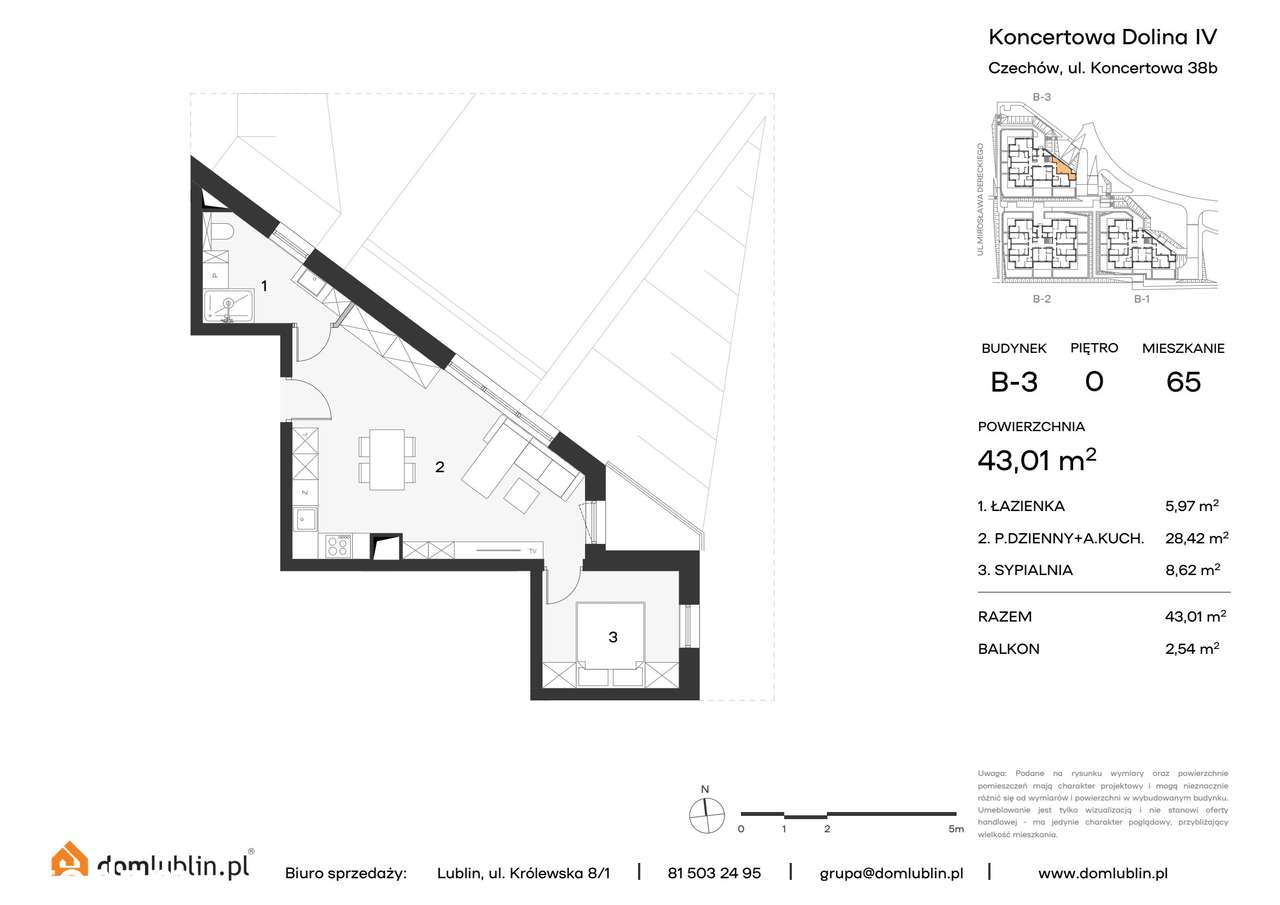 Osiedle Koncertowa Dolina | mieszkanie 2-pok. | 65 - Pełny obrazek: 2/9