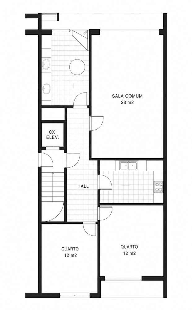APARTAMENTO T2 | VARANDA | LUGAR DE GARAGEM | ARRUMOS | ELEVADOR | GON-25